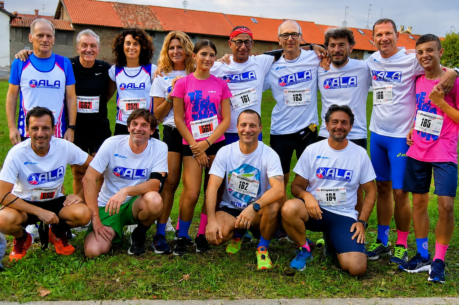Gruppo Run4Fun durante una corsa podistica insieme